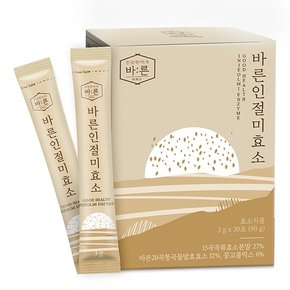 바른 인절미 효소 곡물 발효 효소식품 3g x 30포, 1박스