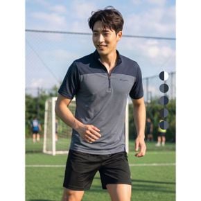 아이스헌터 여름 남성 쿨 반팔 집업 티셔츠 M5ST05 _P361337597