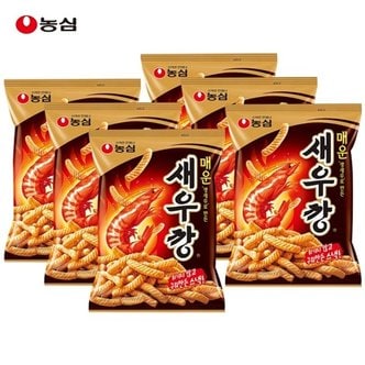  농심 매운새우깡 400g x 6봉지 과자 대용량