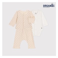  미니 패턴 상하복 & 바디수트 세트 (NUS41NS29F_BU)