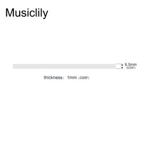 Musiclily Basic ABS 플라스틱 바인딩 1650x6.5x1mm 어쿠스틱  클래식 기타 용, 아이보리