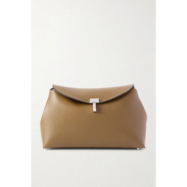 T-락 텍스처 가죽 클러치 46376663162980126