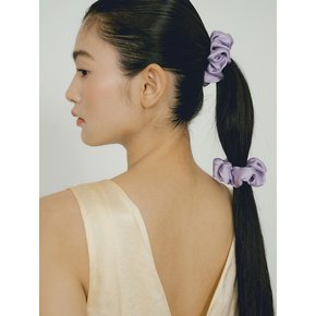 Silk Scrunchie (S) - Lilac Purple