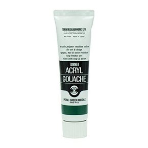 아크릴 물감 40ml S1_Permanent Green Middle