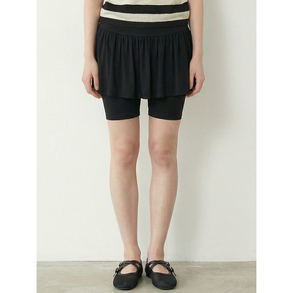 투인원 셔링 스커트 바이커 쇼츠_T611BT717