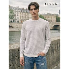 스트라이프 배색 라운드 니트 ZOE2ER1314_P417483974