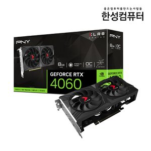 한성컴퓨터 [한성] PNY XLR8 GeForce RTX 4060 VERTO OC D6 8GB Dual