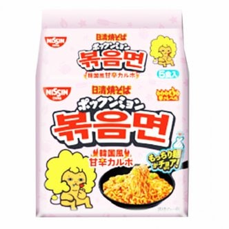  닛신 푸드 야키소바 포쿵면 한국식 달콤 매콤한 갈보, 5인분