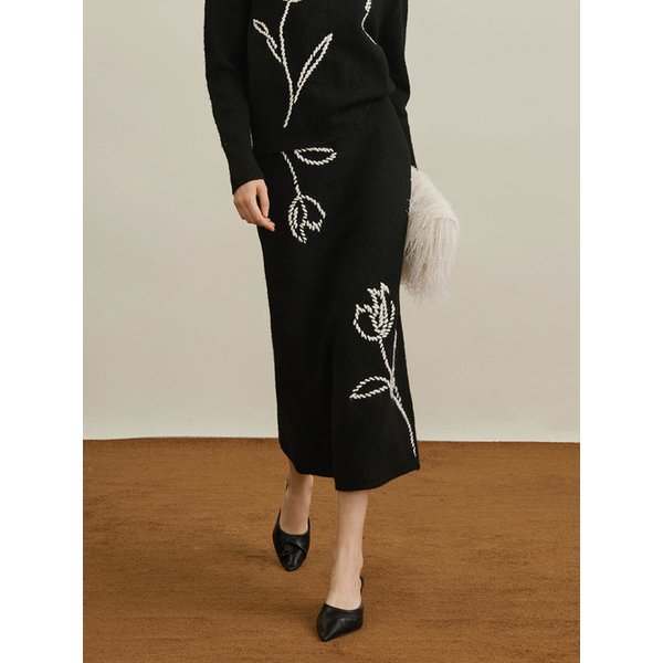 YY_Tulip flower design skirt