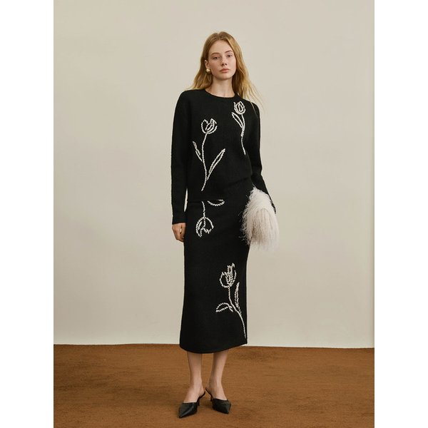 YY_Tulip flower design skirt