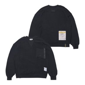 INSIDEOUT OVERSIZED BIO-WASHED  CREWNECK V2 BLACK