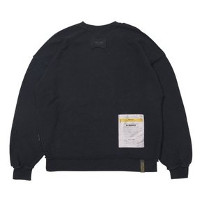 INSIDEOUT OVERSIZED BIO-WASHED  CREWNECK V2 BLACK