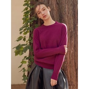 Cashmere Blended Simple Round neck Knitwear (11colors) VKNIT_025