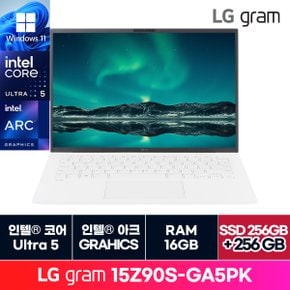 [청구할인][정품 윈도우11홈]LG전자 그램 15인치 15Z90S-GA5PK 16GB  +256GB 추가 ON