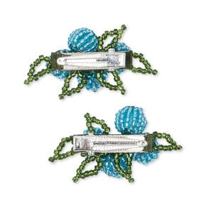 국내공식 콩제슬래드 블루베리 비즈 헤어 클립 2팩 BLUEBERRIES
