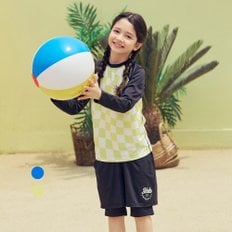 체커보드 래쉬가드 상하세트 2종 1택 (정상가 74,000원)
