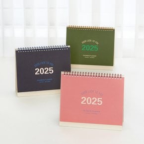 2025 달력 캘린더 플래너 3컬러 스케줄러 CALENDAR 탁상 다이어리 미니 책상달력