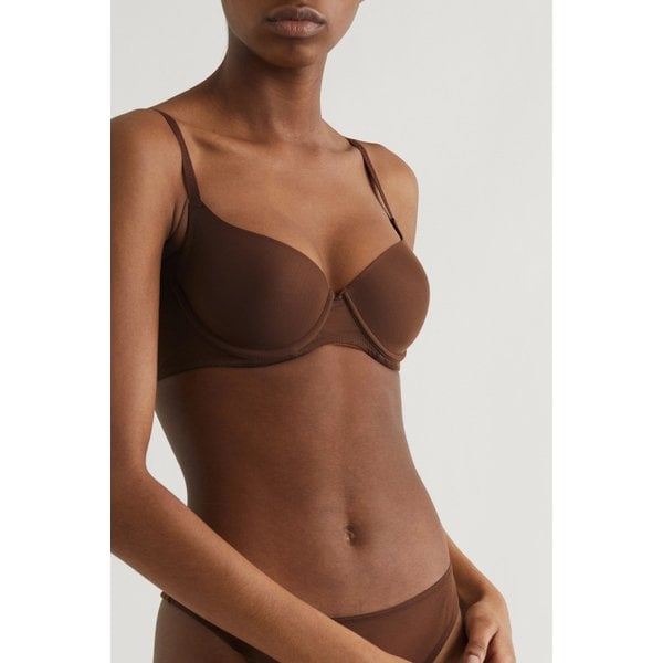 누비안 스킨 네이키드 스트레치 튤 언더와이어 티셔츠 브라 9649229528586729
