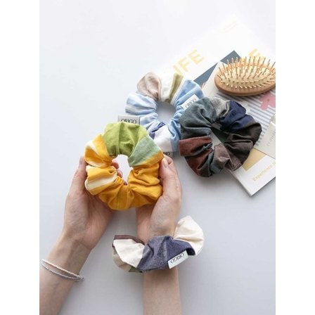 오리고 면 스크런치  4 color