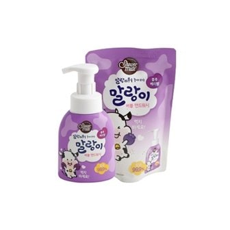 샤워메이트 애경 샤워메이트 말랑이 버블핸드워시 블루베리 300ml 용기 X 3개