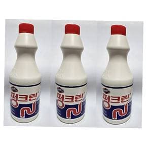 유한 펑크린 크로락스 3개입 배수구배수관세정 배수관부식 제거 세정제 악취 1L