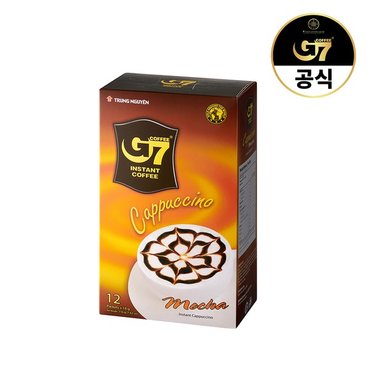 G7 카푸치노 모카향 12T   인스턴트 베트남 스틱 커피 믹스_P324056514