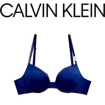 Calvin Klein LIQUID TOUCH 푸쉬업 브라 QF4083 블루