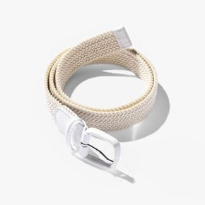 앤더슨즈 ANDERSONS ELASTIC WOVEN BELT 3cm (SILVER PRONG) ECRU AND1M80000A02