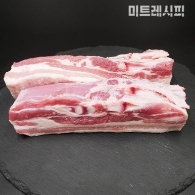 미트레시피 한돈 수육 보쌈용 고기 삼겹살 1kg