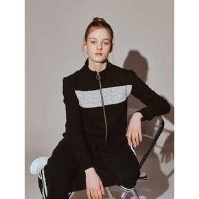 Lace 7 Track Top Black