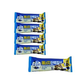  롯데웰푸드 이지프로틴 에너지단백질바 40g x 5개