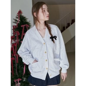 BASIC OVERFIT CARDIGAN_GREY