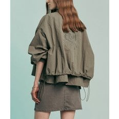  [마쟈] 자수포인트 스트링 크롭 야상 점퍼 (P003514132)