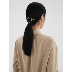 CIRCLE HAIR PIN / BRASS GOLD