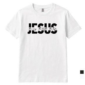 Jesus 라운드 남여공용 반팔C 2컬러