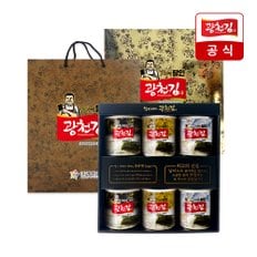 3대째 달인 고급 선물세트 6호 (캔김6캔+선물용가방)