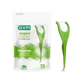 GUM 검 앵글드 일회용 치실 898 (75개입) 1개