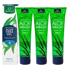 뉴질랜드 라이프스트림 알로에 젤 튜브형 100g ALOE VERA 3팩