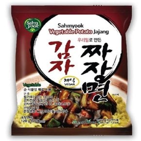 우리밀 채식 감자짜장라면(128g) 8봉 (W206855)