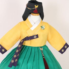 한복 1777.S 초록 빛의 색감 전통 고급여아한복