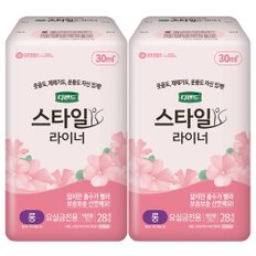 디펜드 스타일 라이너 무향 롱 28매 x2개