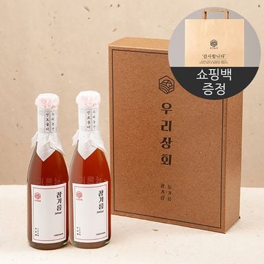 [1/23 오전9시 주문건까지 전출고][우리상회] 국내산 참기름300ml x 2병 선물세트