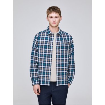아이더 (25SS) DMM25462 LINEN LOOK (린넨 룩) α 긴팔 체크 셔츠 (N7)