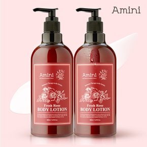 바디로션 플라워 테라피 프레쉬로즈 500ml 2개