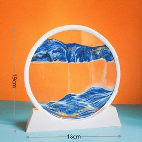 모래멍 샌드아트 원형 모래시계 인테리어 탁상 타이머 (WE1FED5)