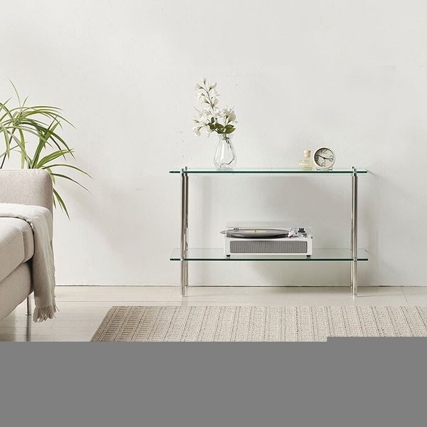 답답함 없는 인테리어 선반 거실장 80cm 2단(강화유리) WB628 (착불)