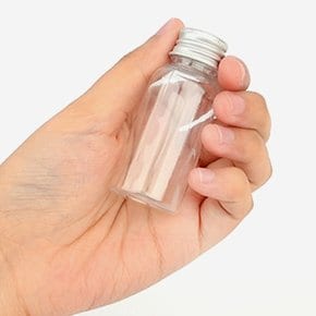 플라스틱공병 뚜껑캡용기 소분용기 입욕제 투명 모래 35ml