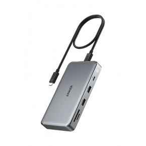 Anker 563 USB-C (10-in-1, Dual 4K HDMI, for MacBook) 100W MST 4K HDMI  허브 기능 3화면