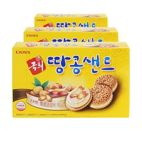 크라운 국희땅콩샌드 12입 372g x 12곽