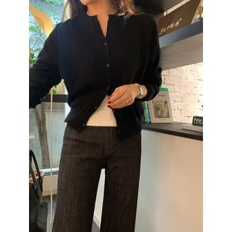 엠엠엠엠 이브 울100 RV가디건_BLACK